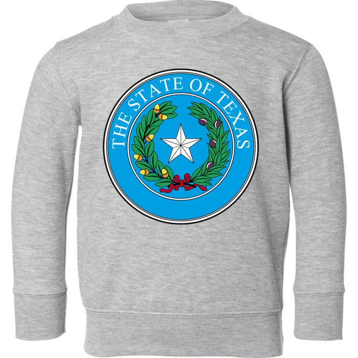 The State Of Texas Seal Toddler Sweatshirt