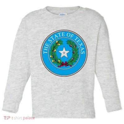 The State Of Texas Seal Toddler Long Sleeve Shirt