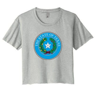 The State Of Texas Seal Women's Crop Top Tee