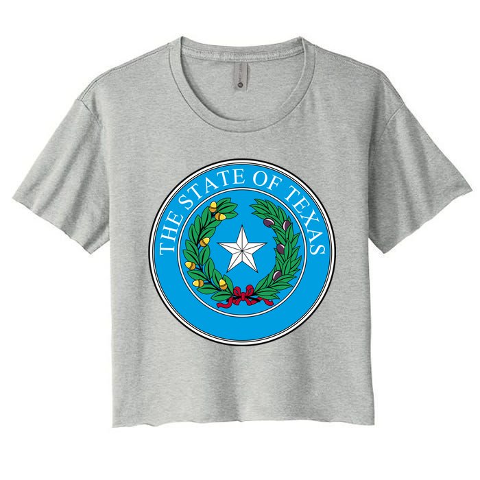 The State Of Texas Seal Women's Crop Top Tee