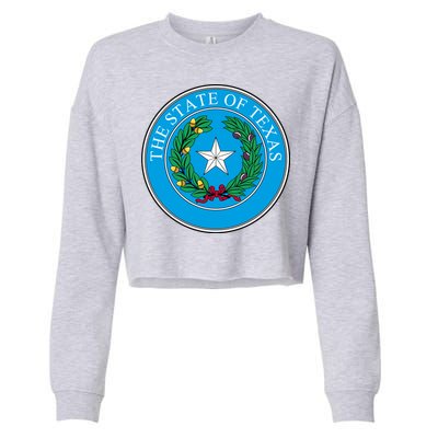 The State Of Texas Seal Cropped Pullover Crew