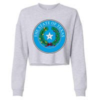 The State Of Texas Seal Cropped Pullover Crew