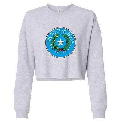 The State Of Texas Seal Cropped Pullover Crew