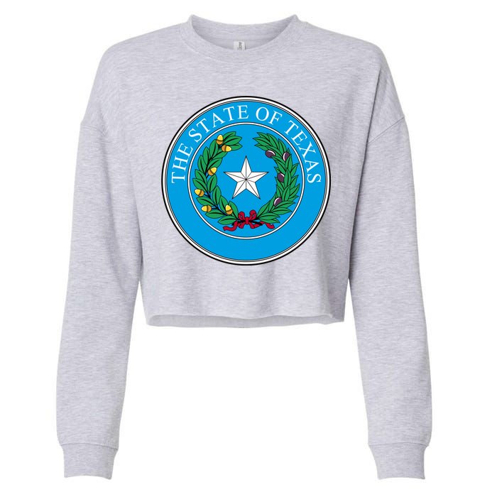 The State Of Texas Seal Cropped Pullover Crew