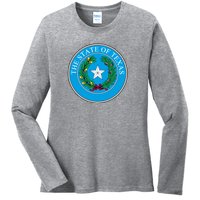 The State Of Texas Seal Ladies Long Sleeve Shirt