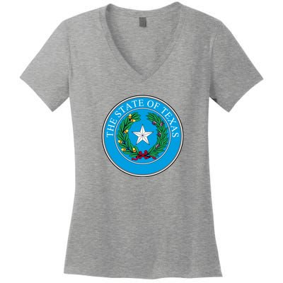 The State Of Texas Seal Women's V-Neck T-Shirt