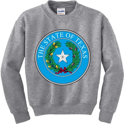 The State Of Texas Seal Kids Sweatshirt