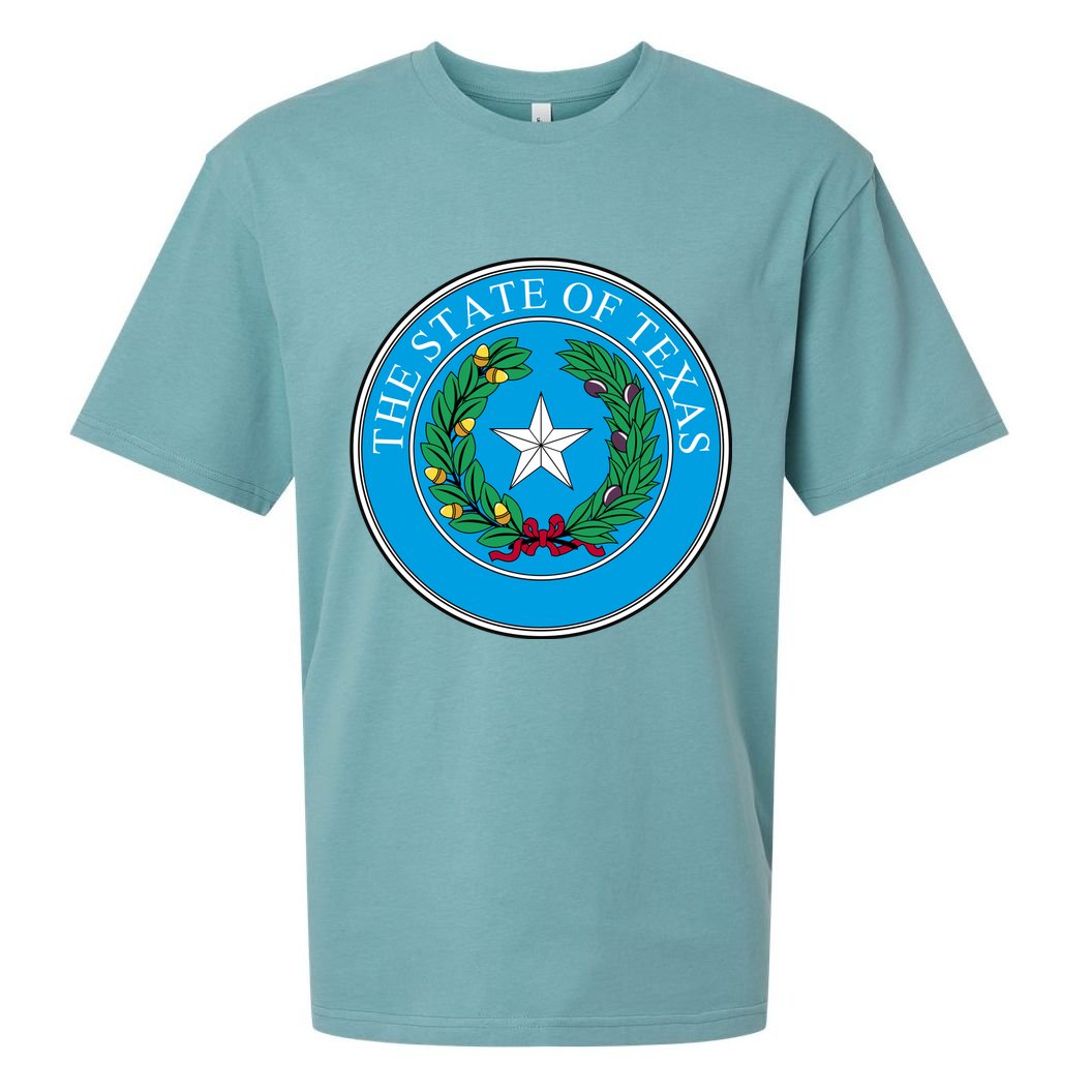 The State Of Texas Seal Sueded Cloud Jersey T-Shirt