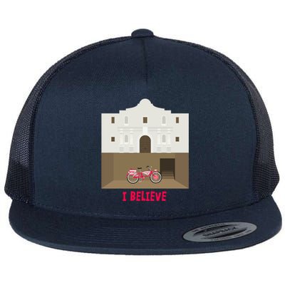 The Secret Of The Alamo Flat Bill Trucker Hat