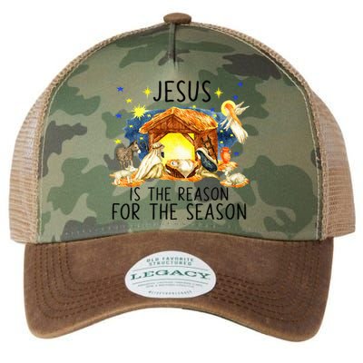 True Story of Jesus Birth Christmas Nativity Catholic Xmas  Legacy Tie Dye Trucker Hat