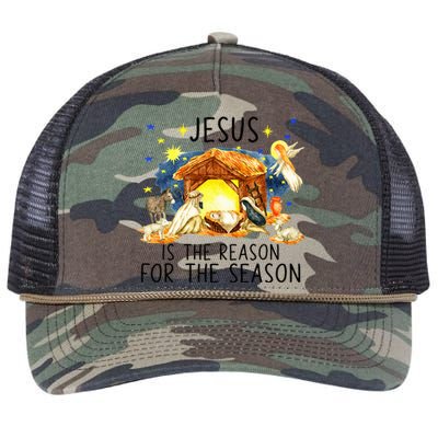 True Story of Jesus Birth Christmas Nativity Catholic Xmas  Retro Rope Trucker Hat Cap