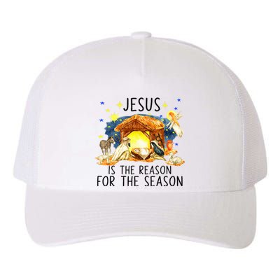 True Story of Jesus Birth Christmas Nativity Catholic Xmas  Yupoong Adult 5-Panel Trucker Hat