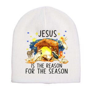 True Story of Jesus Birth Christmas Nativity Catholic Xmas  Short Acrylic Beanie