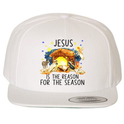 True Story of Jesus Birth Christmas Nativity Catholic Xmas  Wool Snapback Cap