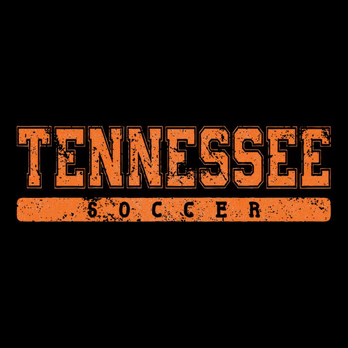 Tennessee Soccer Orange Vintage Text Bucket Hat