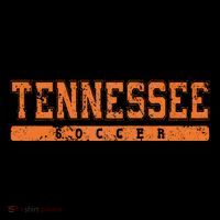 Tennessee Soccer Orange Vintage Text Kids T-Shirt