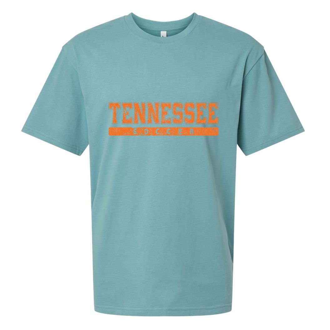 Tennessee Soccer Orange Vintage Text Sueded Cloud Jersey T-Shirt