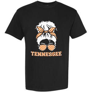 Tennessee State Orange Usa Messy Bun Hair Pride Garment-Dyed Heavyweight T-Shirt