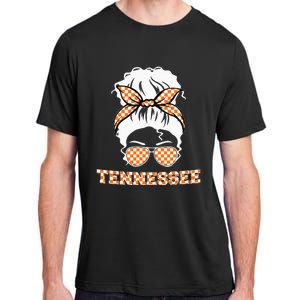 Tennessee State Orange Usa Messy Bun Hair Pride Adult ChromaSoft Performance T-Shirt