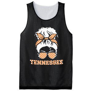 Tennessee State Orange Usa Messy Bun Hair Pride Mesh Reversible Basketball Jersey Tank