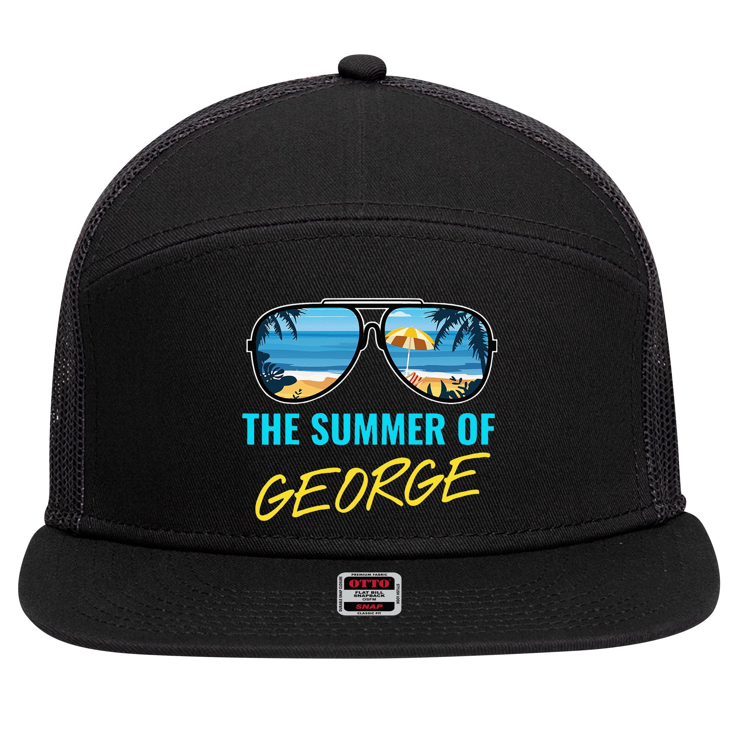The Summer Of George Pop Culture 7 Panel Mesh Trucker Snapback Hat
