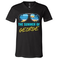 The Summer Of George Pop Culture V-Neck T-Shirt