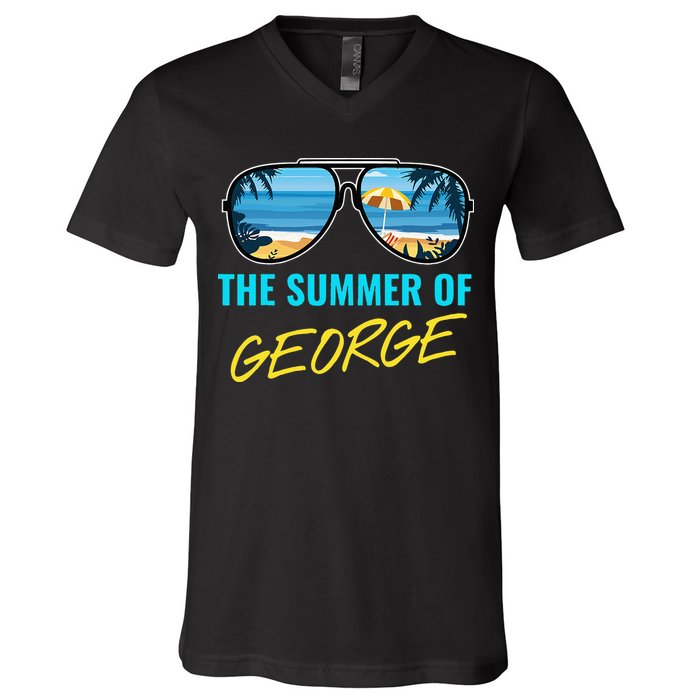 The Summer Of George Pop Culture V-Neck T-Shirt
