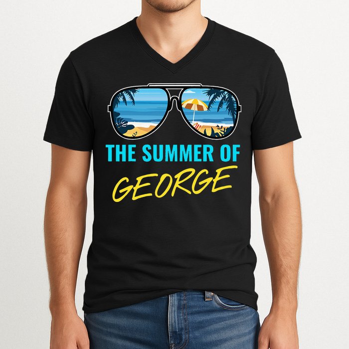 The Summer Of George Pop Culture V-Neck T-Shirt