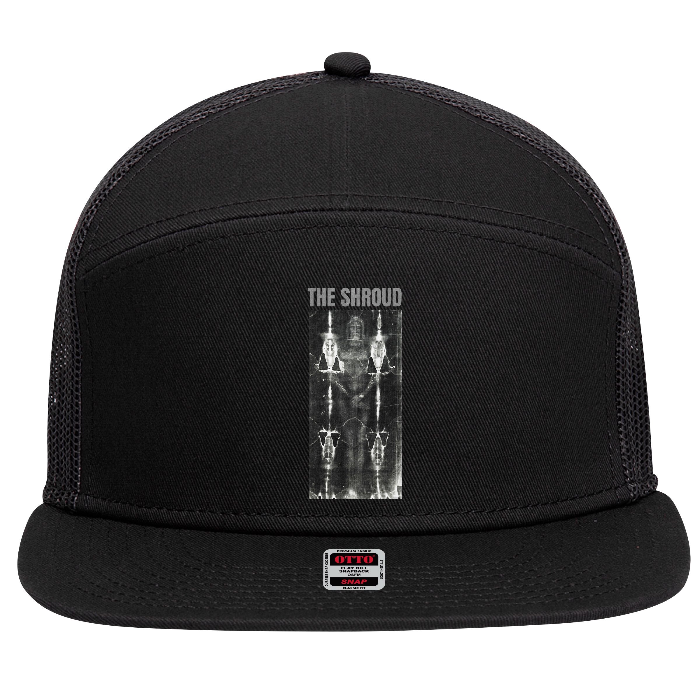 The Shroud of Turin Burial Cloth of Jesus Potentially 7 Panel Mesh Trucker Snapback Hat