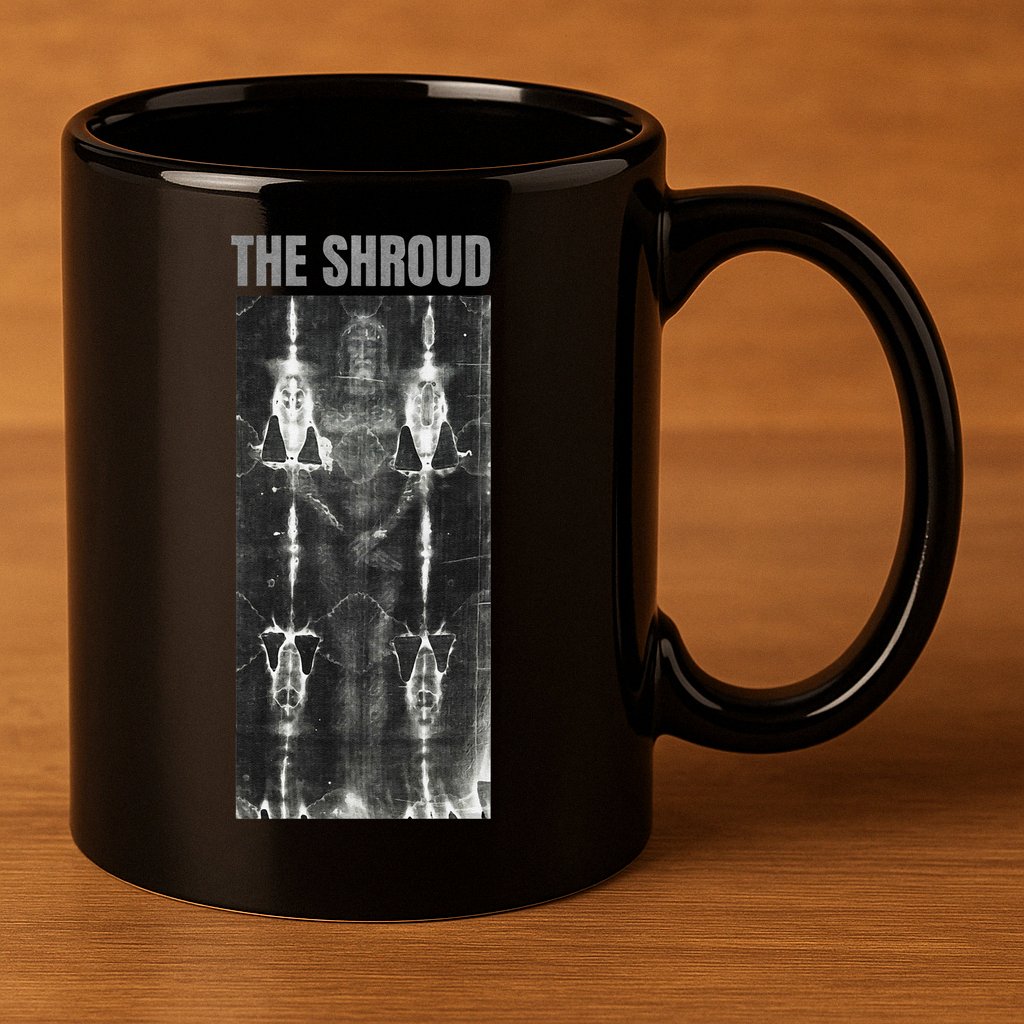 The Shroud of Turin Burial Cloth of Jesus Potentially 11oz C Handle Ceramic Mug