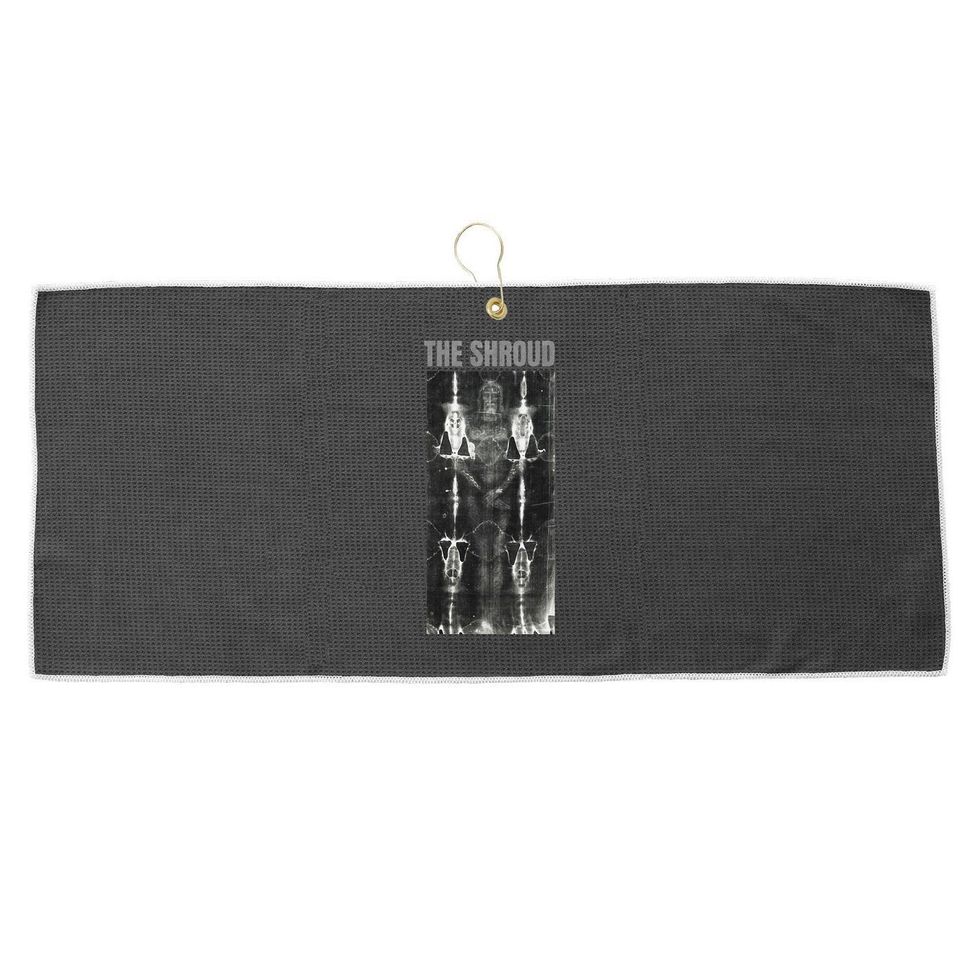 The Shroud of Turin Burial Cloth of Jesus Potentially Large Microfiber Waffle Golf Towel