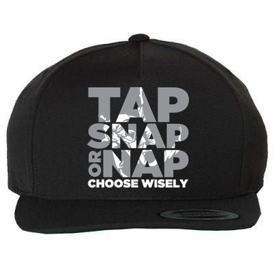 Tap Snap Or Nap Brazillian Jiu Jitsu Bjj Gift Wool Snapback Cap
