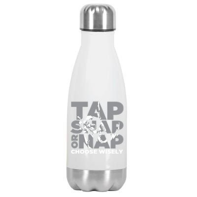 Tap Snap Or Nap Brazillian Jiu Jitsu Bjj Gift Stainless Steel Insulated Water Bottle