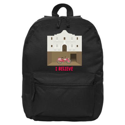 The Secret Of The Alamo 16 in Basic Backpack