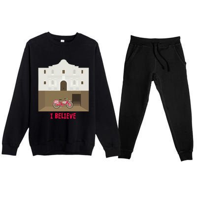 The Secret Of The Alamo Premium Crewneck Sweatsuit Set