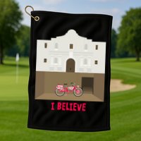 The Secret Of The Alamo Golf Towel