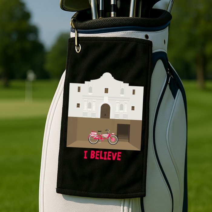 The Secret Of The Alamo Golf Towel