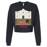 The Secret Of The Alamo Cropped Pullover Crew