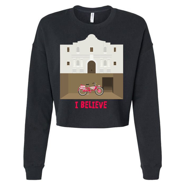 The Secret Of The Alamo Cropped Pullover Crew