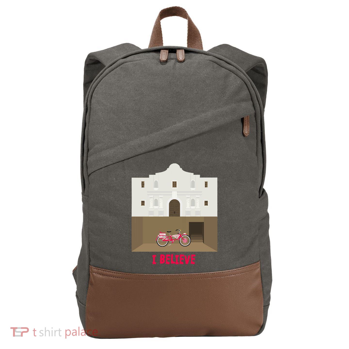 The Secret Of The Alamo Cotton Canvas Backpack