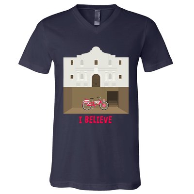 The Secret Of The Alamo V-Neck T-Shirt