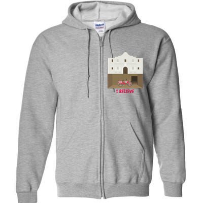 The Secret Of The Alamo Full Zip Hoodie