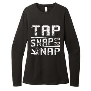 Tap Snap Or Nap Jiu Jitsu Brazilian Bjj Womens CVC Long Sleeve Shirt