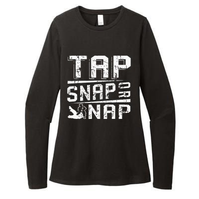 Tap Snap Or Nap Jiu Jitsu Brazilian Bjj Womens CVC Long Sleeve Shirt