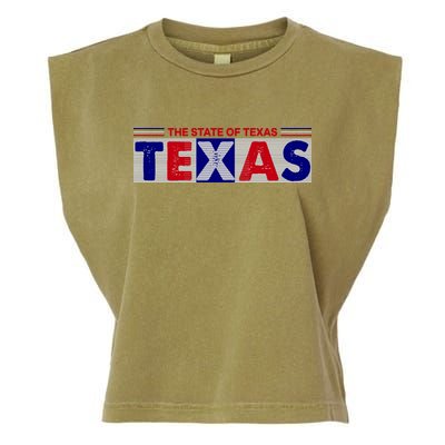 The State Of Texas Logo Garment-Dyed Women's Muscle Tee