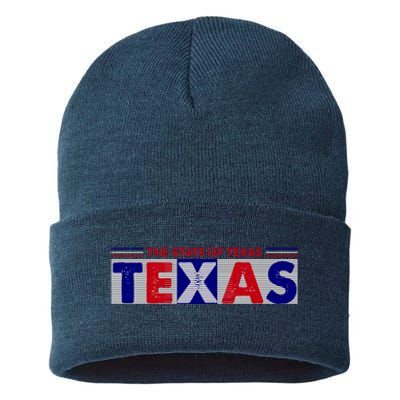 The State Of Texas Logo Sustainable Knit Beanie