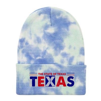 The State Of Texas Logo Tie Dye 12in Knit Beanie