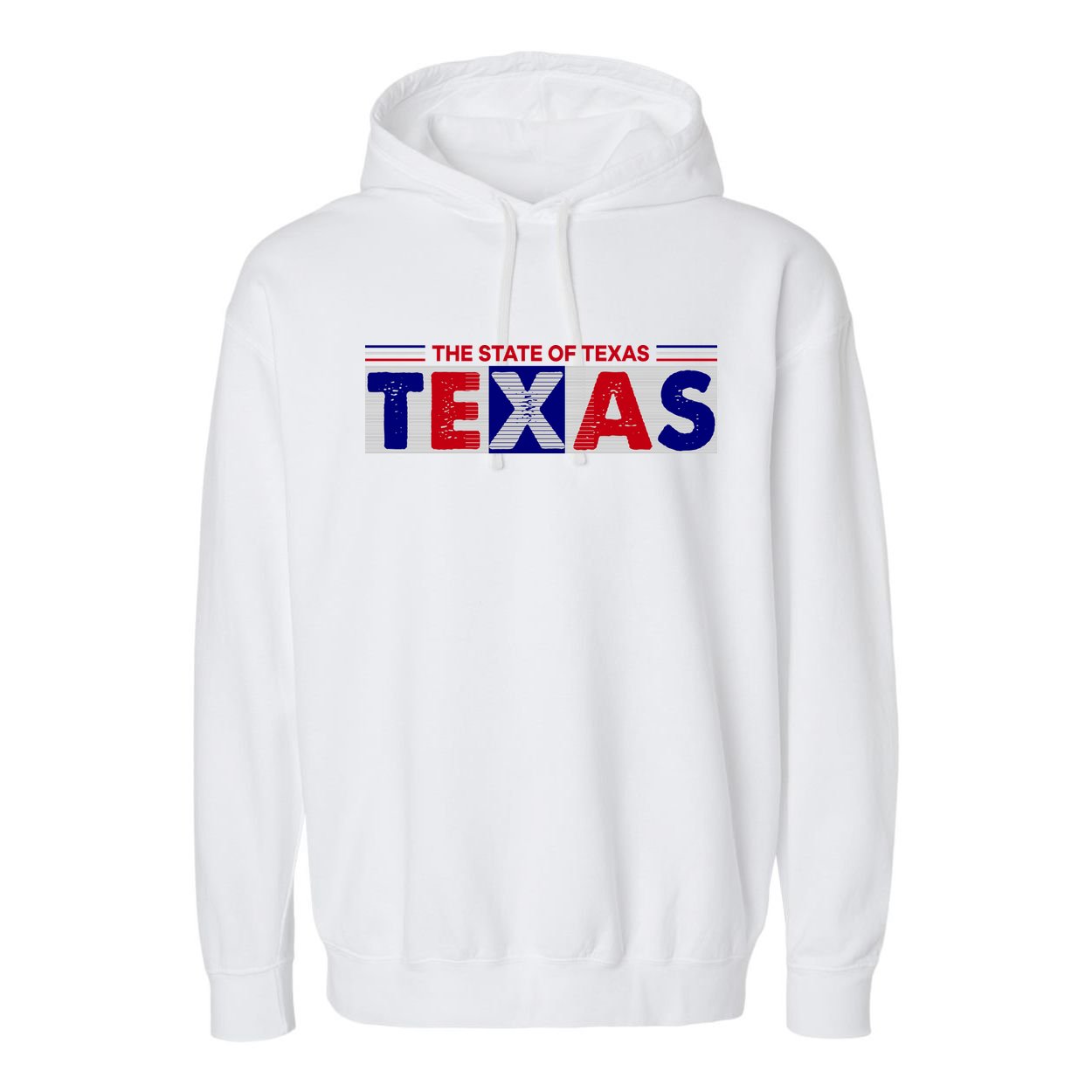 The State Of Texas Logo Garment-Dyed Fleece Hoodie