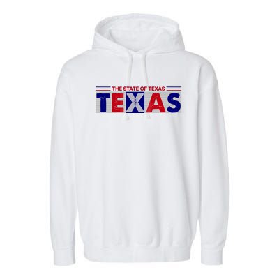 The State Of Texas Logo Garment-Dyed Fleece Hoodie