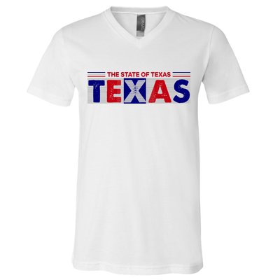 The State Of Texas Logo V-Neck T-Shirt